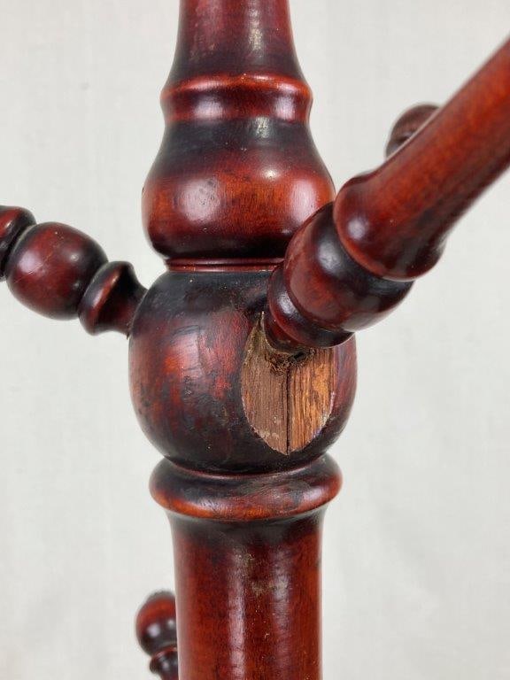 Victorian Turned Wood Coat Rack - 7