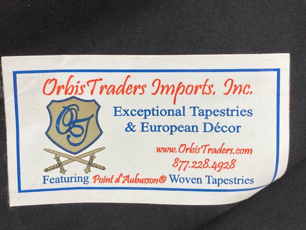 Point d'Aubusson Belgium Crest Tapestry - 9