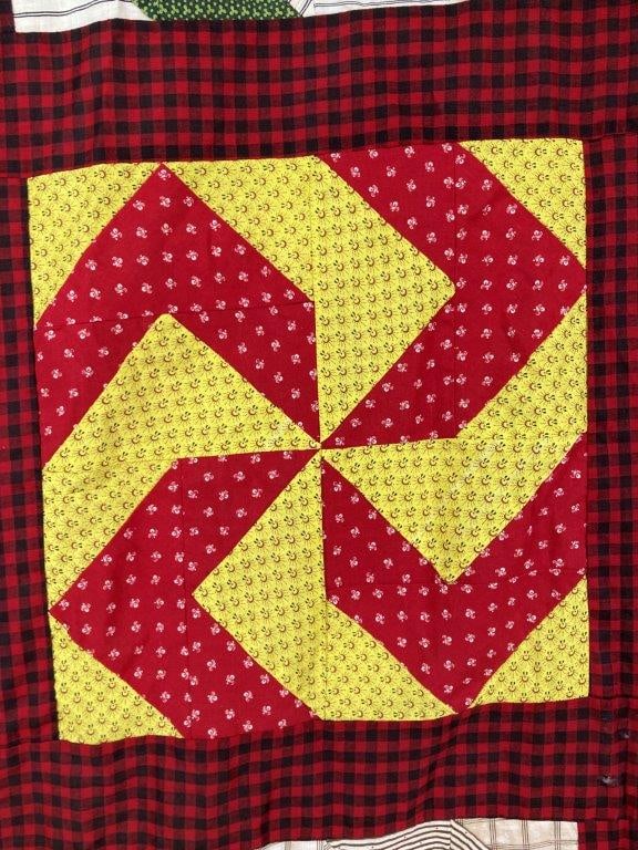 Pinwheel Pattern Quilt Topper - 2