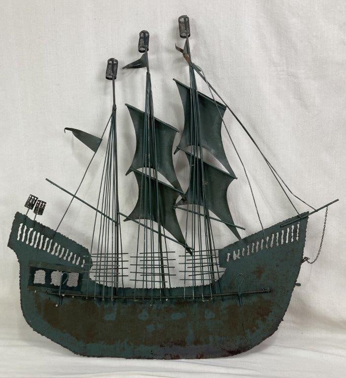 Mid Century Modern Ship Sculpture - 7