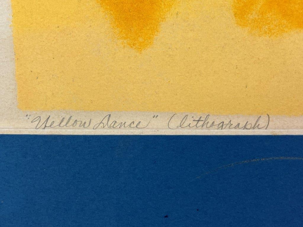 Yellow Dance Lithograph, Diana Samet 1972 - 5