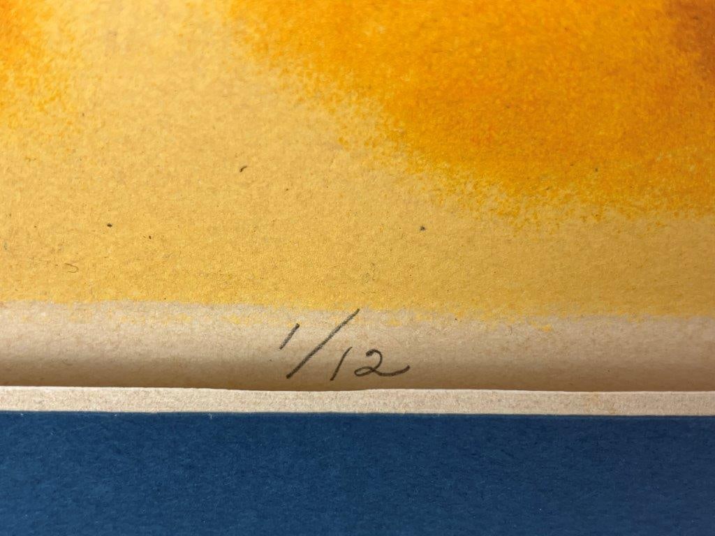 Yellow Dance Lithograph, Diana Samet 1972 - 6