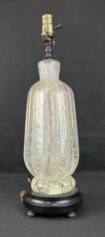 Italian Art Glass Lamp - 2