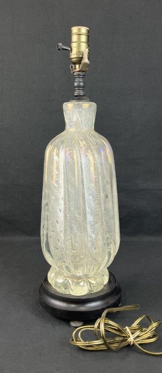 Italian Art Glass Lamp - 5