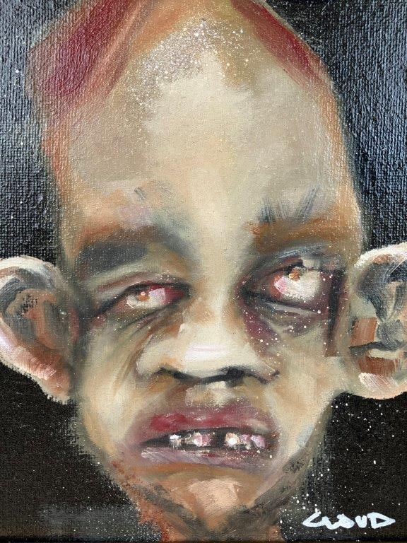 M. Cloud Forest Dingle Portrait Oil Painting - 2