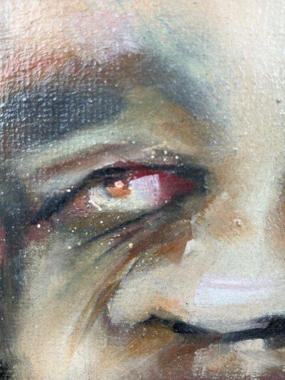 M. Cloud Forest Dingle Portrait Oil Painting - 3