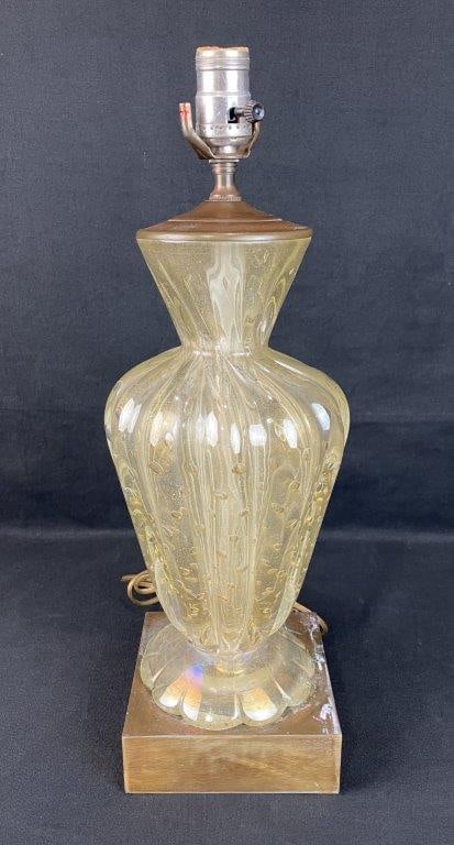 Italian Art Glass Lamp (1 of 7)
