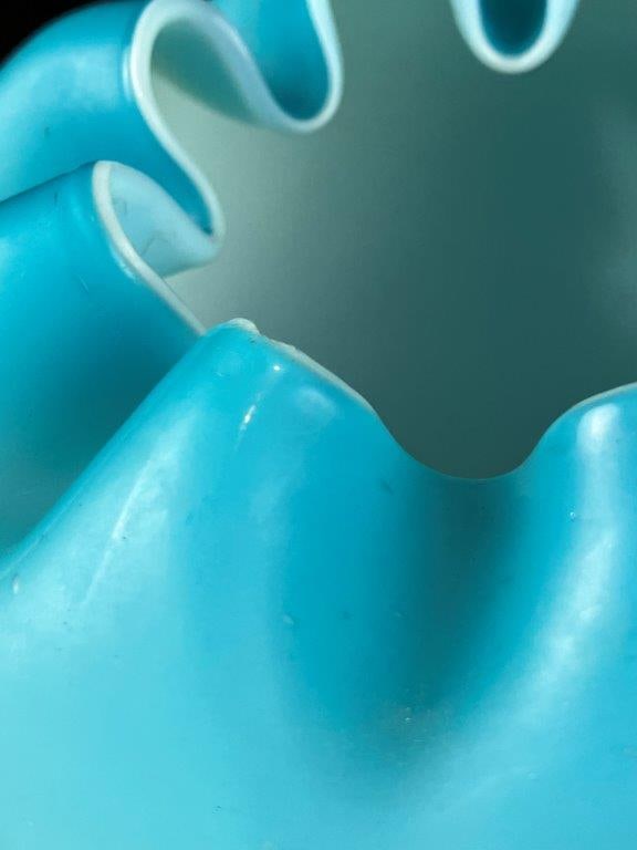 Victorian Satin Glass Rose Bowl - 4