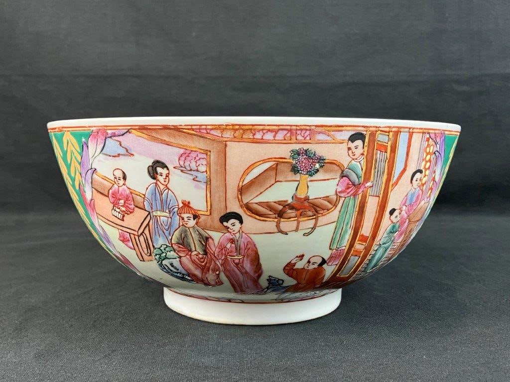 Chinese Handpainted Porcelain Export Bowl - 7