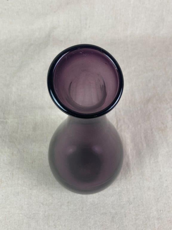 Amethyst Art Glass Bud Vase - 2
