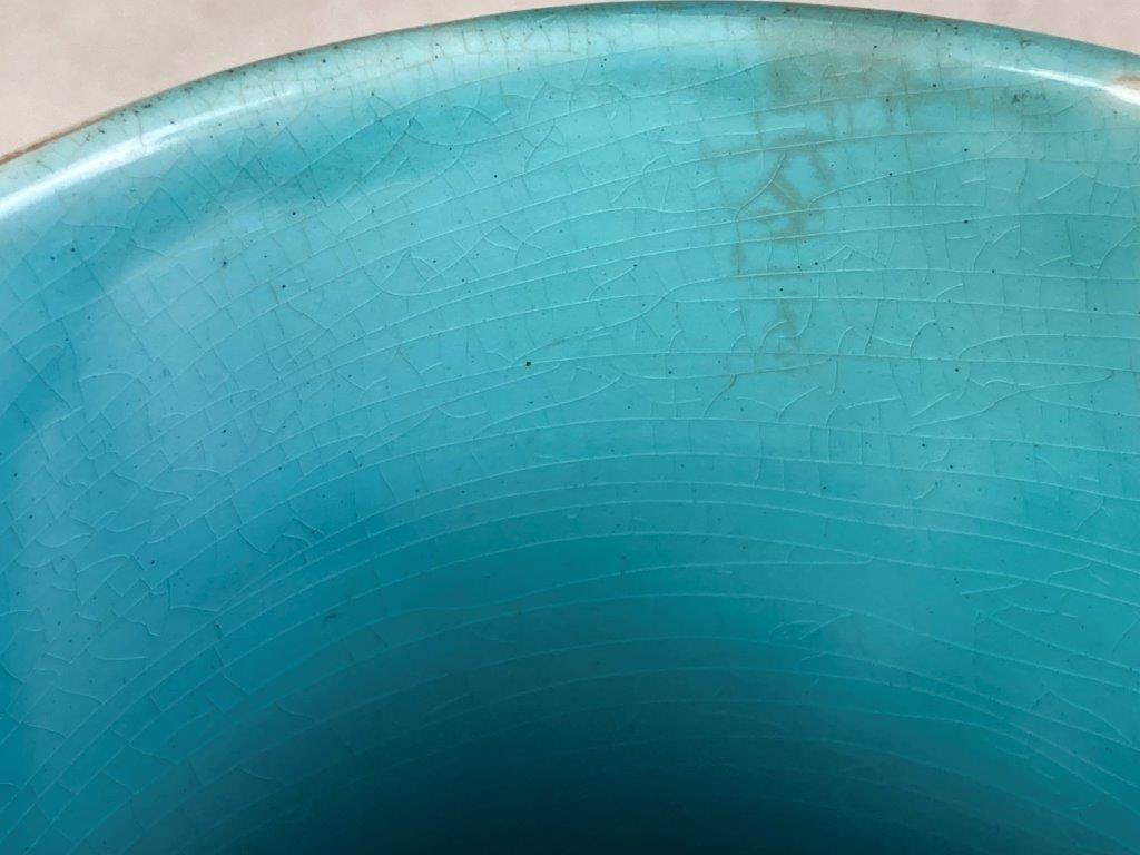 French Majolica Art Vase - 3