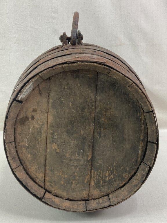 Rustic Iron Banded Cask - 9