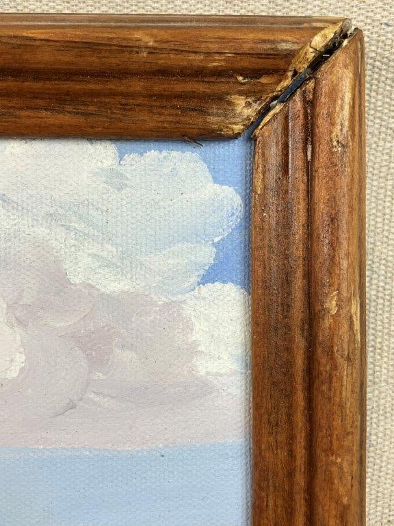 Folk Art Country Landscape Oil Painting - 5