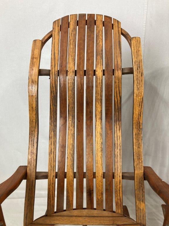 Pair of Amish Bentwood Slat Rocking Chairs - 4