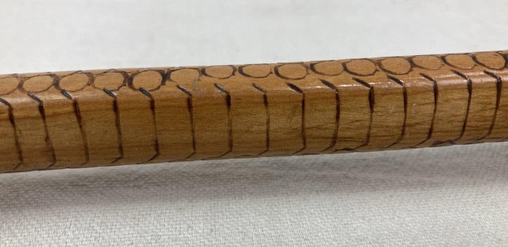 Folk Art Carved Snake Cane - 4