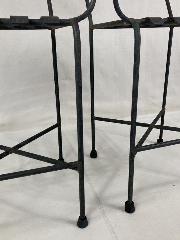 Pair of Iron Bistro Chairs - 7