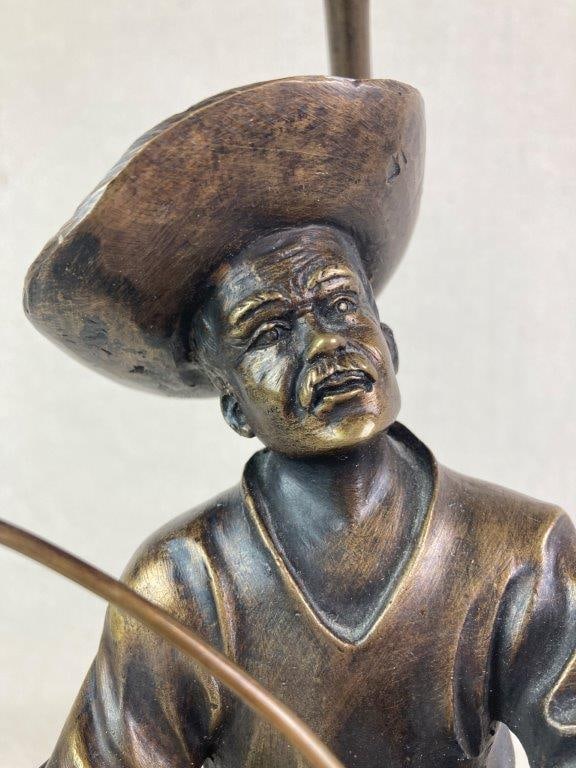 Bronze Figural Lamp - 4