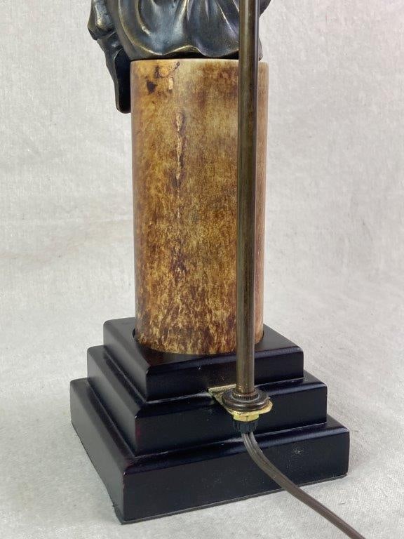 Bronze Figural Lamp - 8