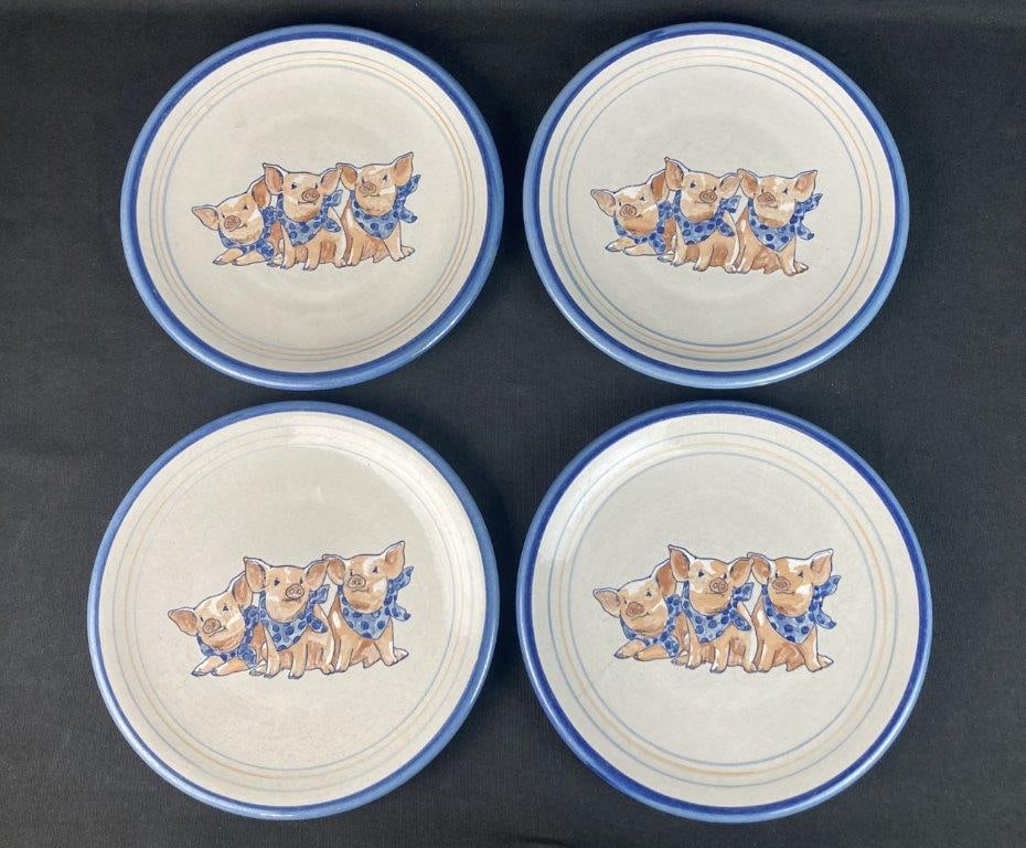 Louisville Stoneware Precious Pig Plates - 2