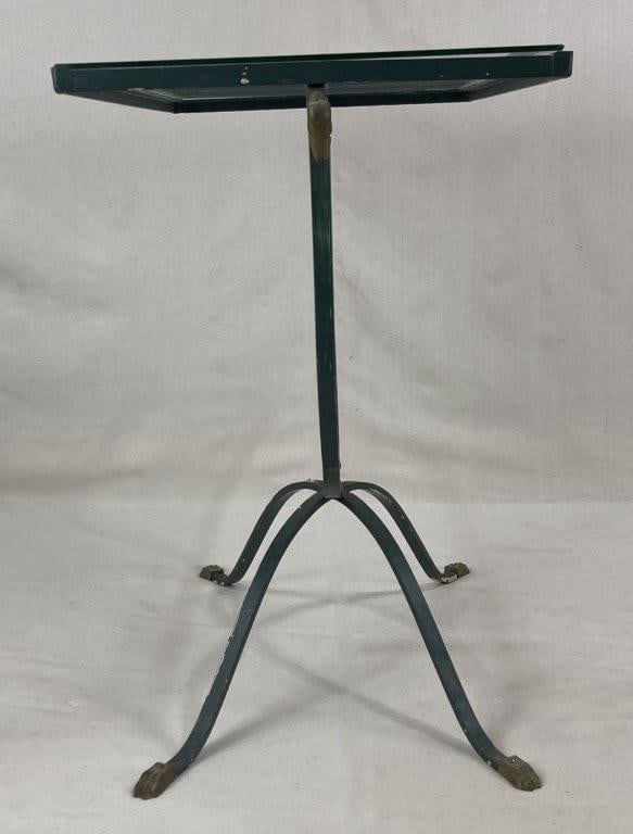 Neoclassical Style Glass Top Table - 4