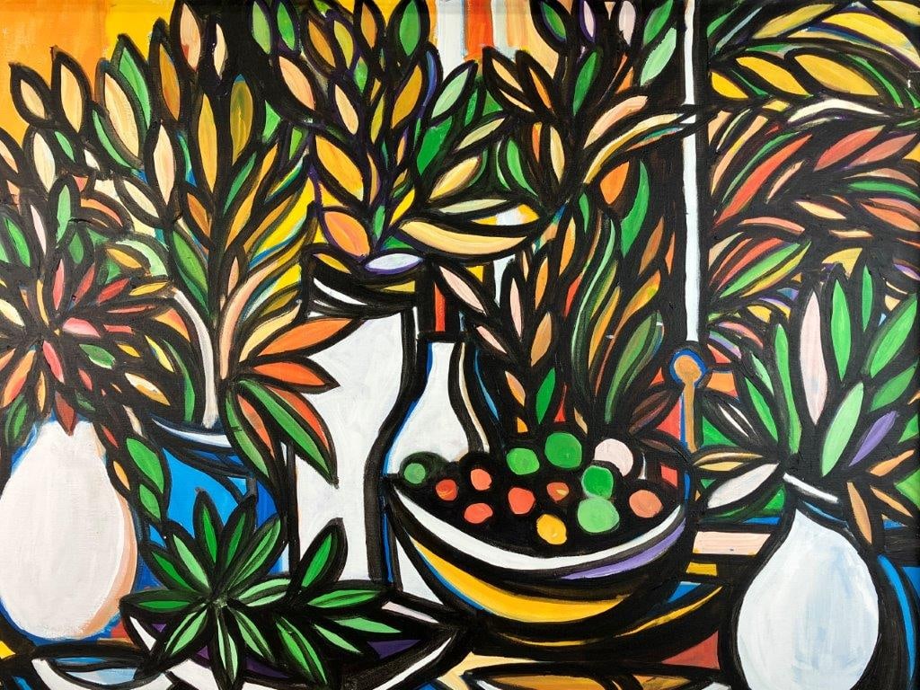 Walter Taft Bradshaw Abundance of Nature Still Life Oil Painting - 2