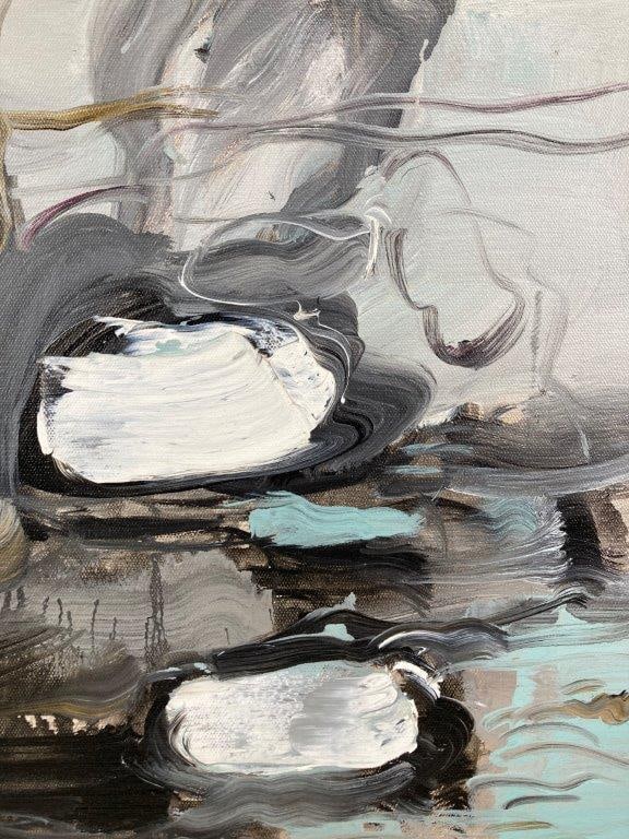 The Storm Awakes the Clouds, Abstract Oil Painting - 3