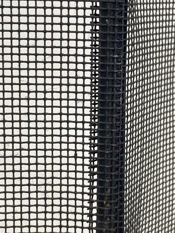 Black Metal Fireplace Screen - 2