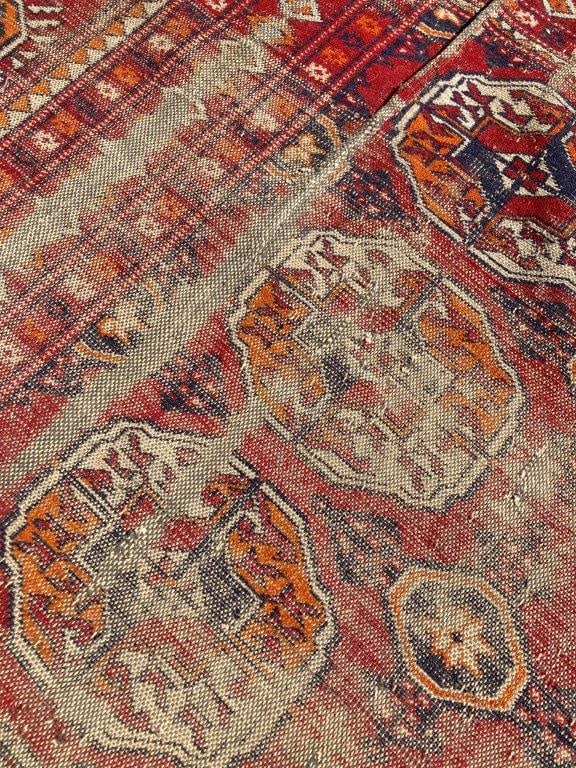 Large Bokhara-Style Hand-Knotted Wool Rug - 3