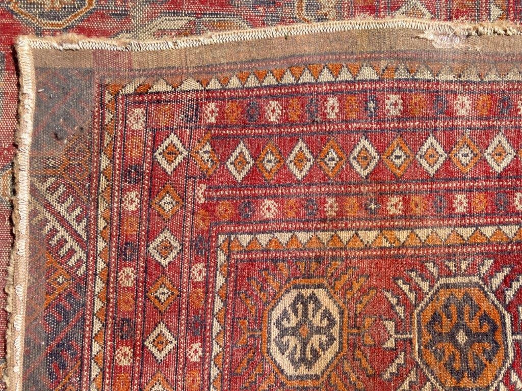 Large Bokhara-Style Hand-Knotted Wool Rug - 6