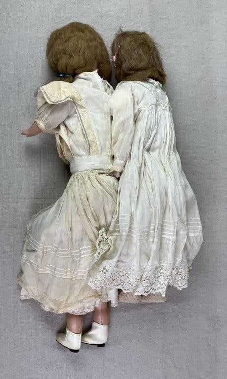 Assortment of Six Bisque Dolls - 11