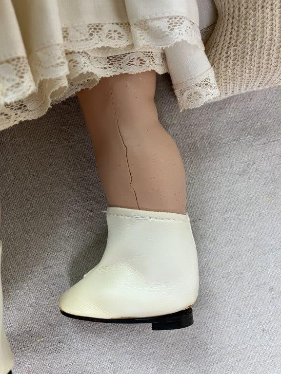 Assortment of Six Bisque Dolls - 14