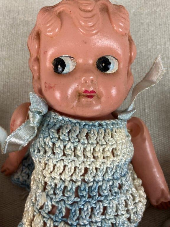 Assortment of Dolls Including Bisque Examples - 4