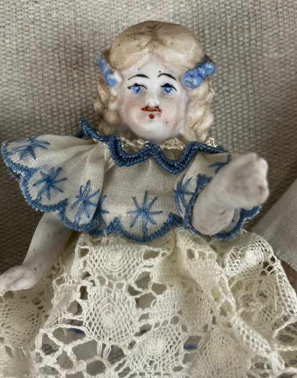 Assortment of Dolls Including Bisque Examples - 7