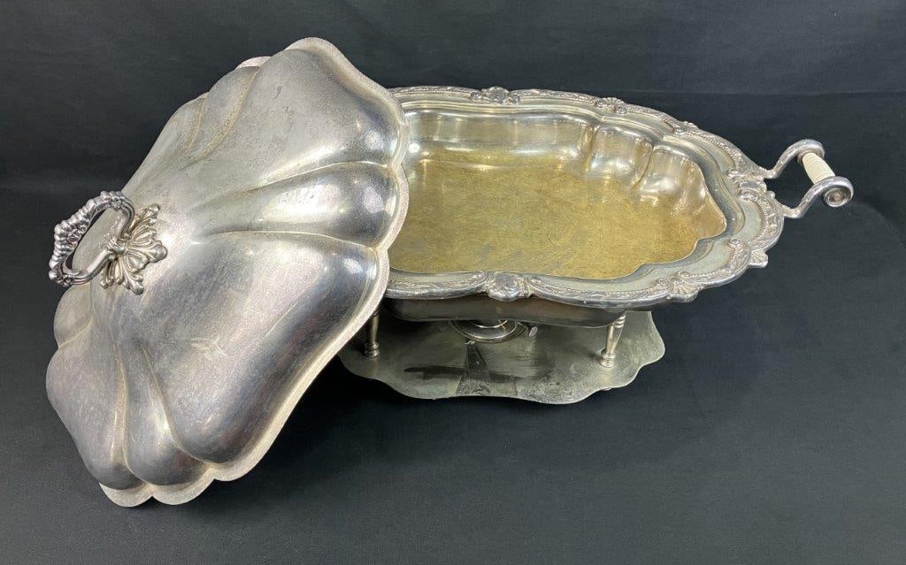 Silverplate Chafing Dish - 10