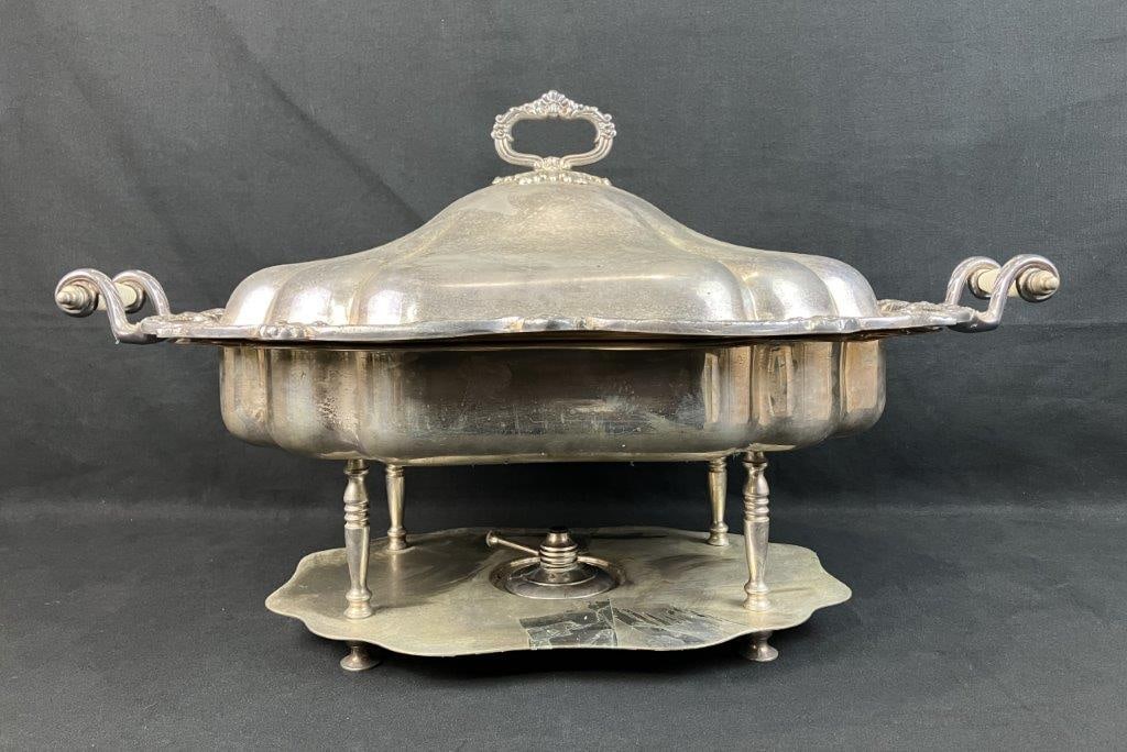 Silverplate Chafing Dish - 3