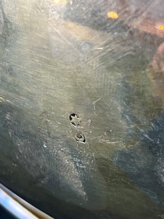 Silverplate Turtleback Covered Server - 14