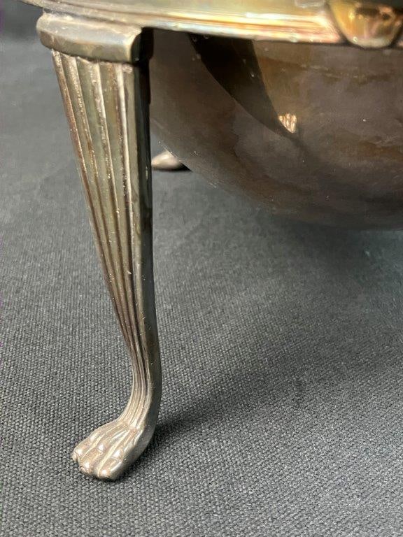 Silverplate Turtleback Covered Server - 6