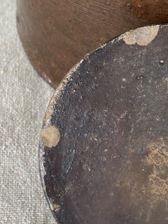 Primitive Lidded Stoneware Jar - 6