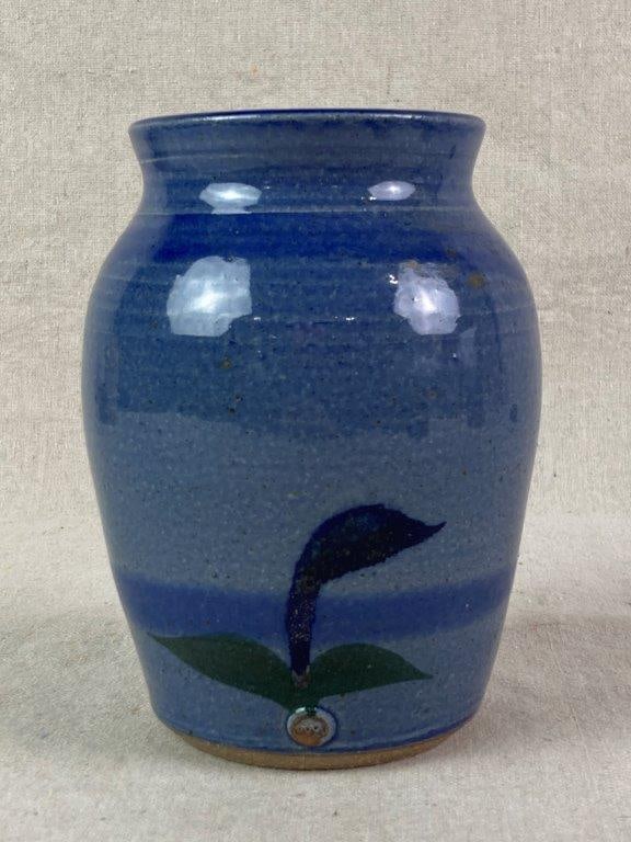 Decorated Studio Pottery Vase - 3