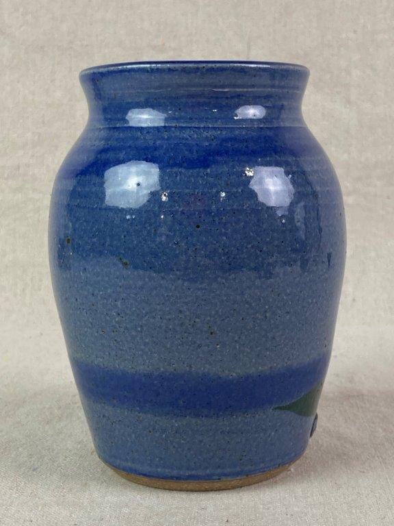 Decorated Studio Pottery Vase - 5