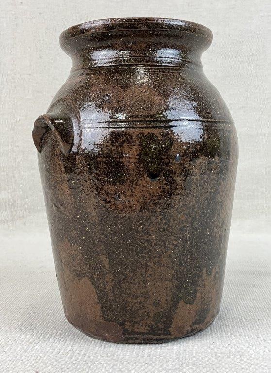 Southern Alkaline Glaze Stoneware Jar - 2