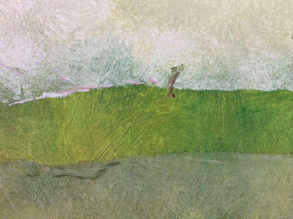 Carmello Castellano Sunset Over Moritz Abstract Landscape Oil Painting - 4