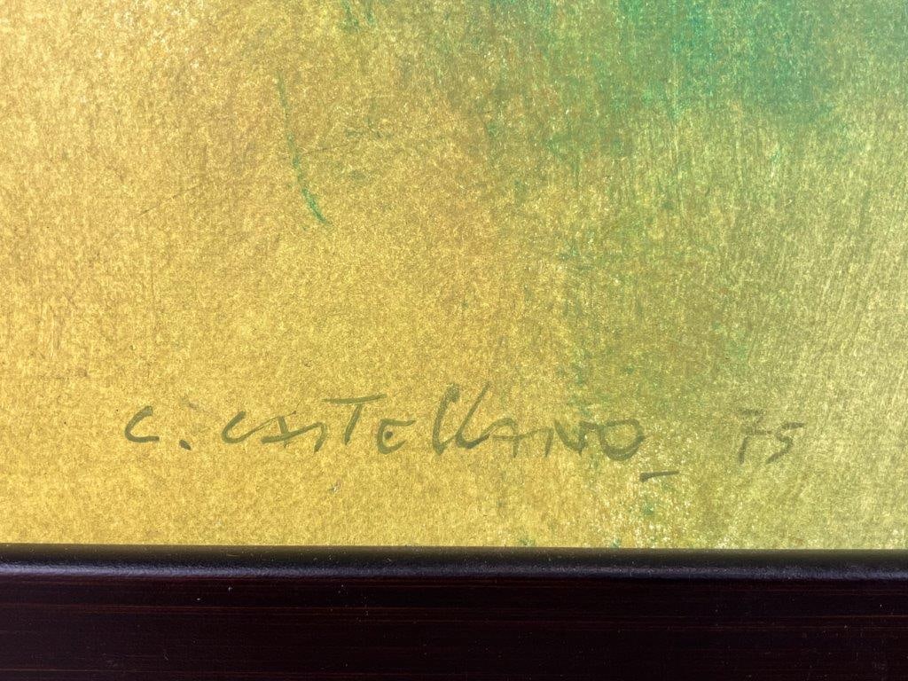 Carmello Castellano Sunset Over Moritz Abstract Landscape Oil Painting - 5