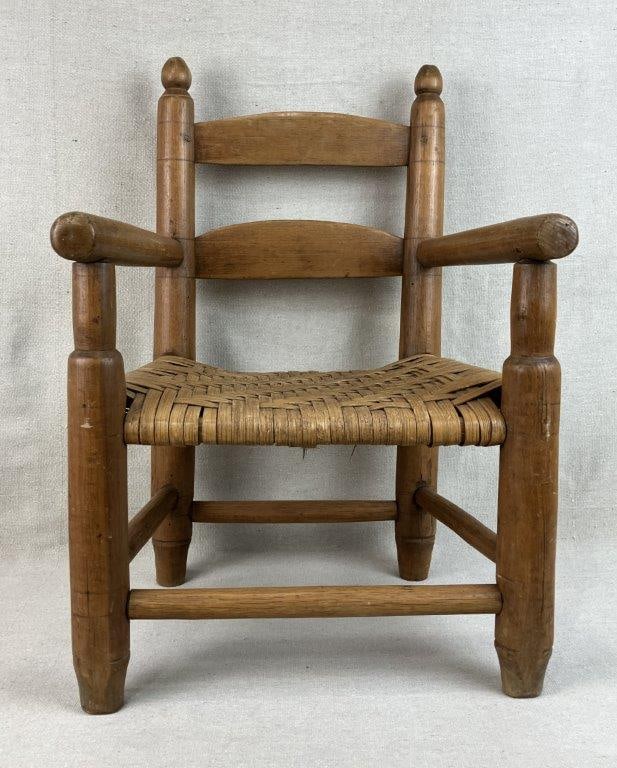 Child's Country Ladder Back Arm Chair - 3