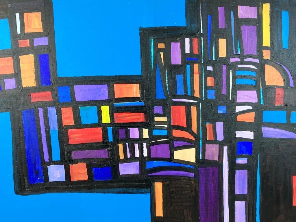 Walter Taft Bradshaw Abstract Oil Painting - 2