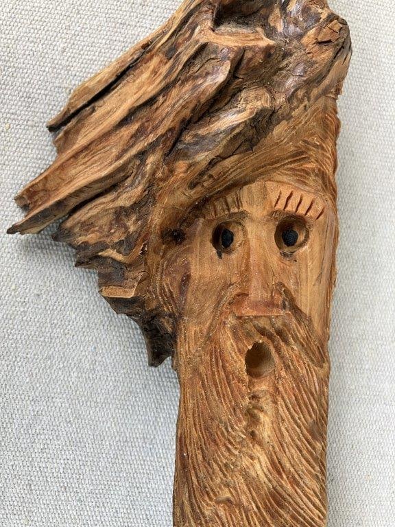 American Folk Art Carved Tree Spirit - 2