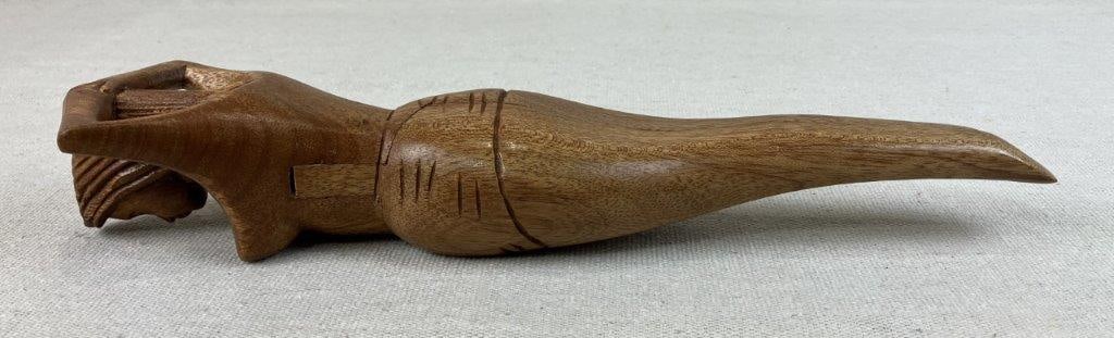 Folk Art Carved Woman Nutcracker - 7