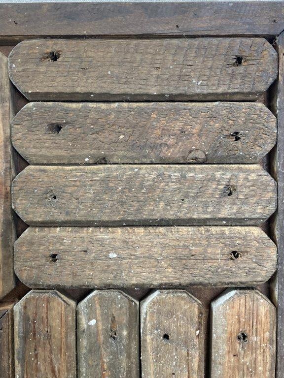 Rustic Wood Wall Mirror - 3