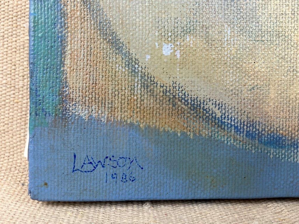 Lee Lawson Embrace Expressive Portrait Painting, 1986 - 4