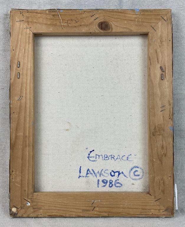 Lee Lawson Embrace Expressive Portrait Painting, 1986 - 5